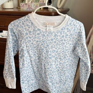 Blue Floral Long Sleeve Shirt TBBC 3T